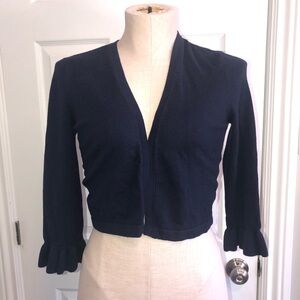 Lilly Pulitzer Navy Cropped Blue Knit cardigan bolero